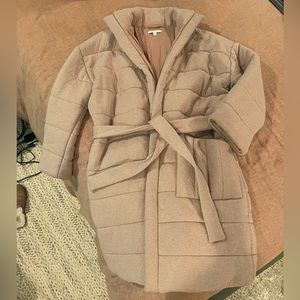 LUNYA Restore Double Faced House Coat, Tan, NWOT
